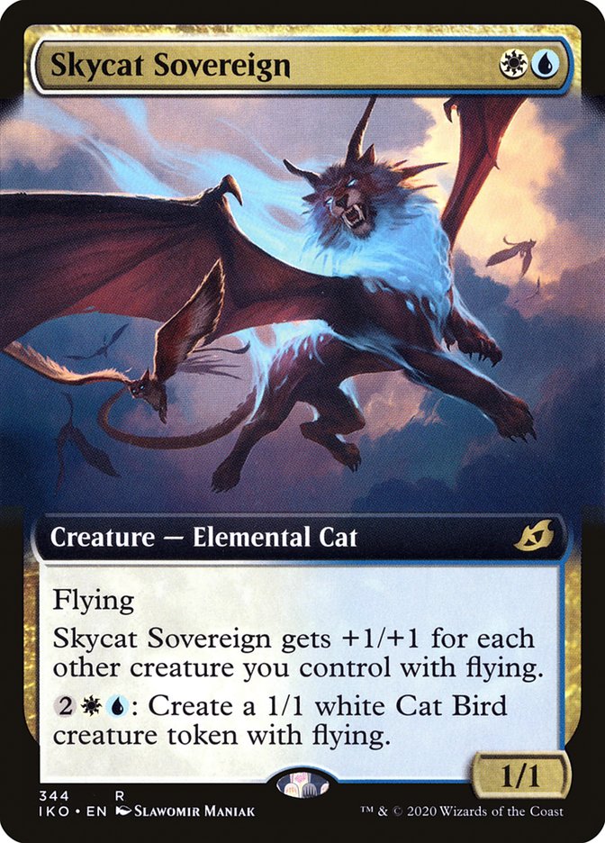 Skycat Sovereign (Extended Art) [Ikoria: Lair of Behemoths] MTG Single Magic: The Gathering | Red Claw Gaming