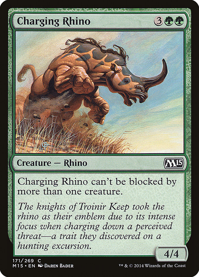 Charging Rhino [Magic 2015] MTG Single Magic: The Gathering | Red Claw Gaming