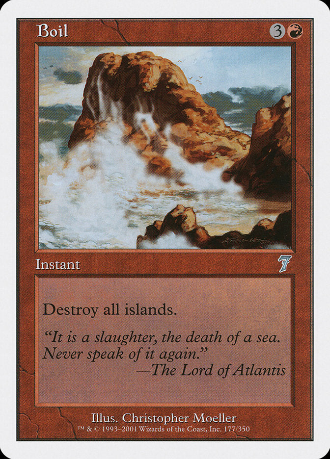 Boil [Seventh Edition] MTG Single Magic: The Gathering | Red Claw Gaming