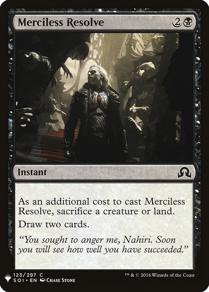 Merciless Resolve [Mystery Booster] MTG Single Magic: The Gathering | Red Claw Gaming