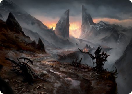 Haunted Ridge Art Card [Innistrad: Midnight Hunt Art Series] MTG Single Magic: The Gathering | Red Claw Gaming