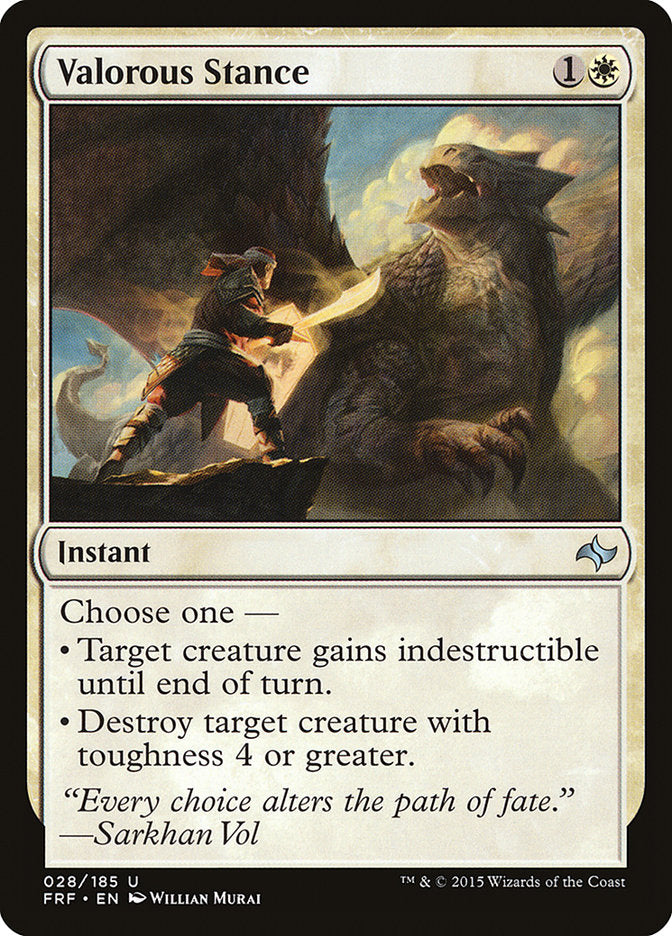 Valorous Stance [Fate Reforged] MTG Single Magic: The Gathering | Red Claw Gaming