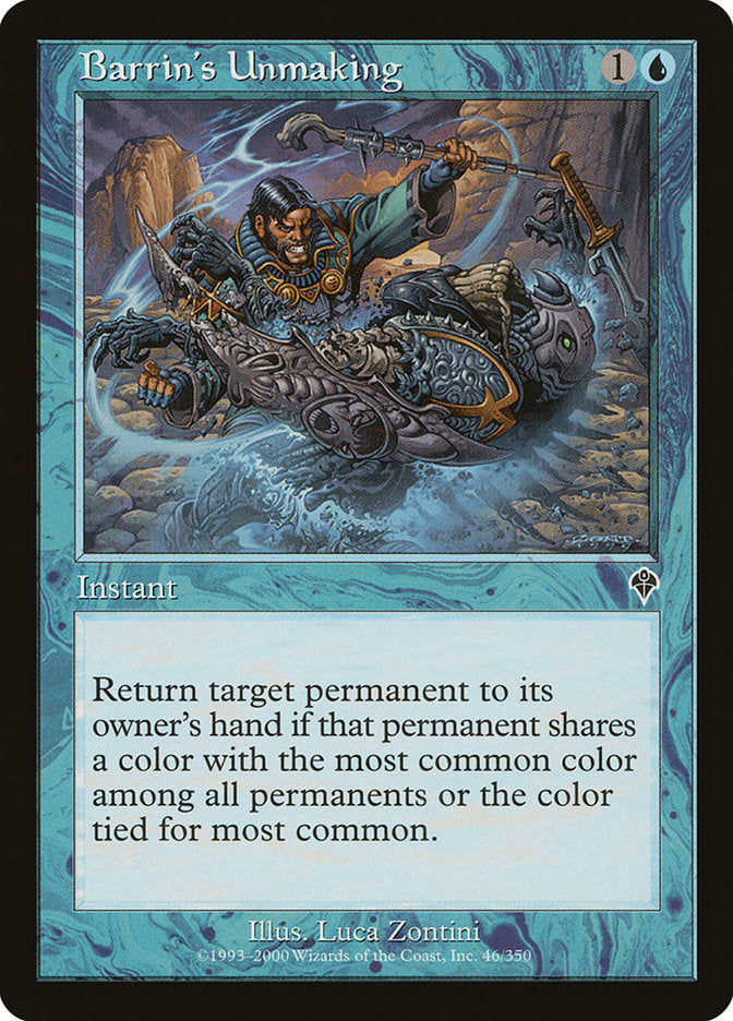 Barrin's Unmaking [Invasion] MTG Single Magic: The Gathering | Red Claw Gaming