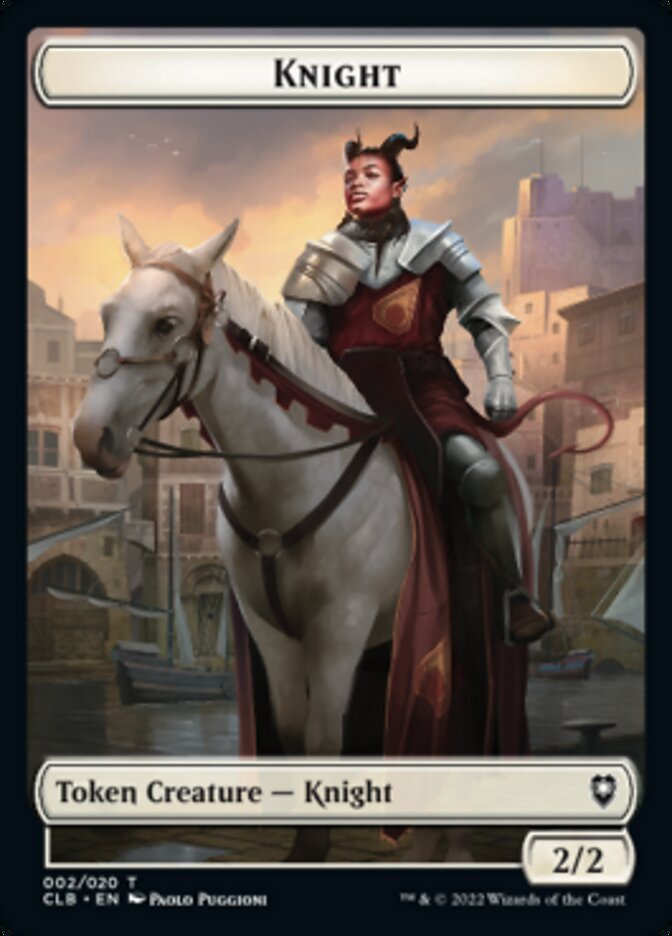 Knight Token [Commander Legends: Battle for Baldur's Gate Tokens] MTG Single Magic: The Gathering | Red Claw Gaming