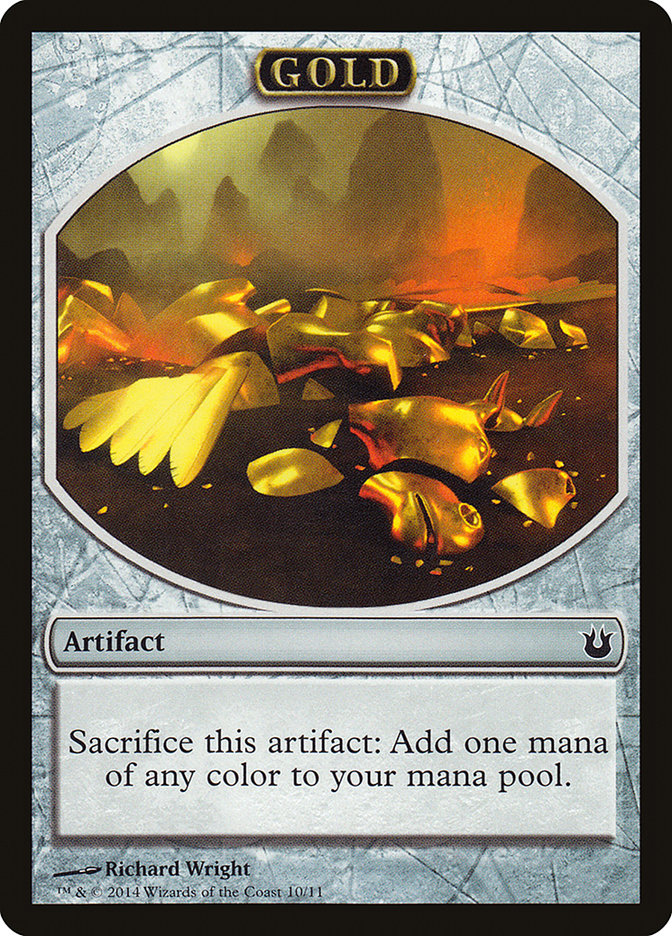 Gold Token [Born of the Gods Tokens] MTG Single Magic: The Gathering | Red Claw Gaming