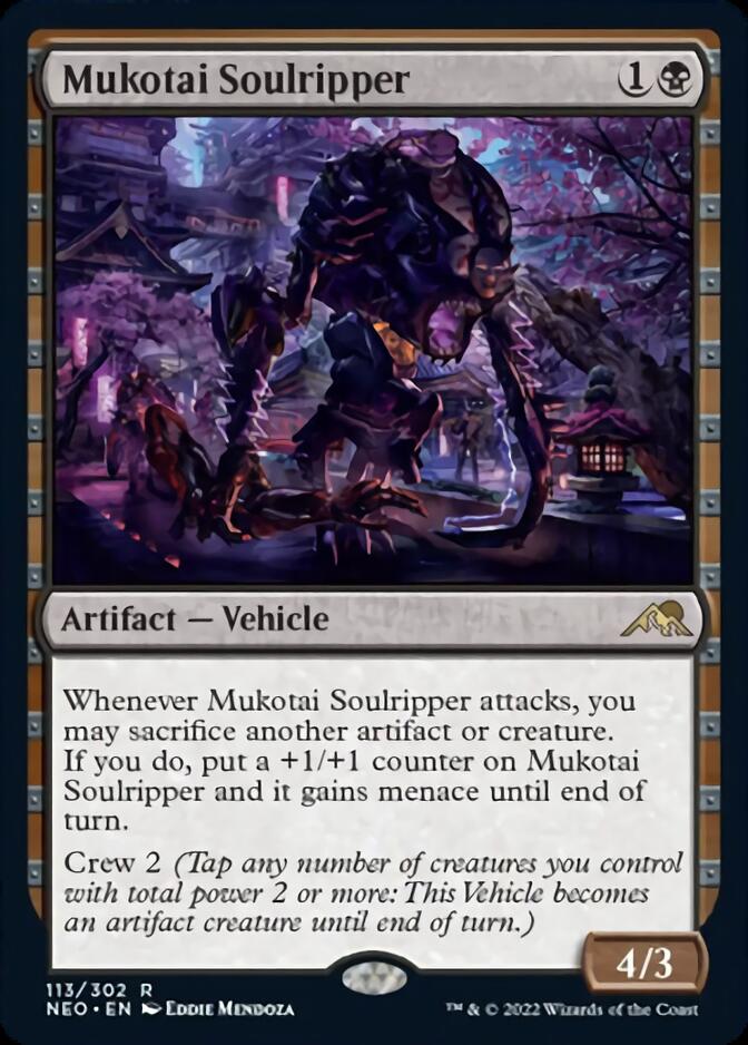 Mukotai Soulripper [Kamigawa: Neon Dynasty] MTG Single Magic: The Gathering    | Red Claw Gaming