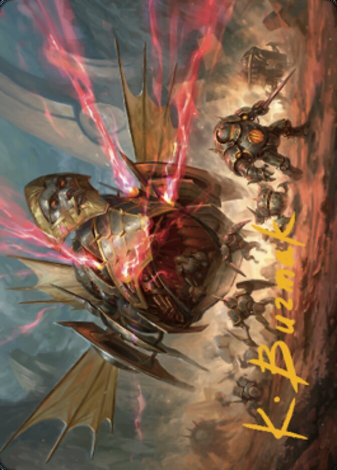 Liberator, Urza's Battlethopter Art Card (Gold-Stamped Signature) [The Brothers' War Art Series] MTG Single Magic: The Gathering | Red Claw Gaming