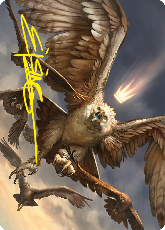Gwaihir, Greatest of the Eagles Art Card (Gold-Stamped Signature) [The Lord of the Rings: Tales of Middle-earth Art Series] MTG Single Magic: The Gathering | Red Claw Gaming