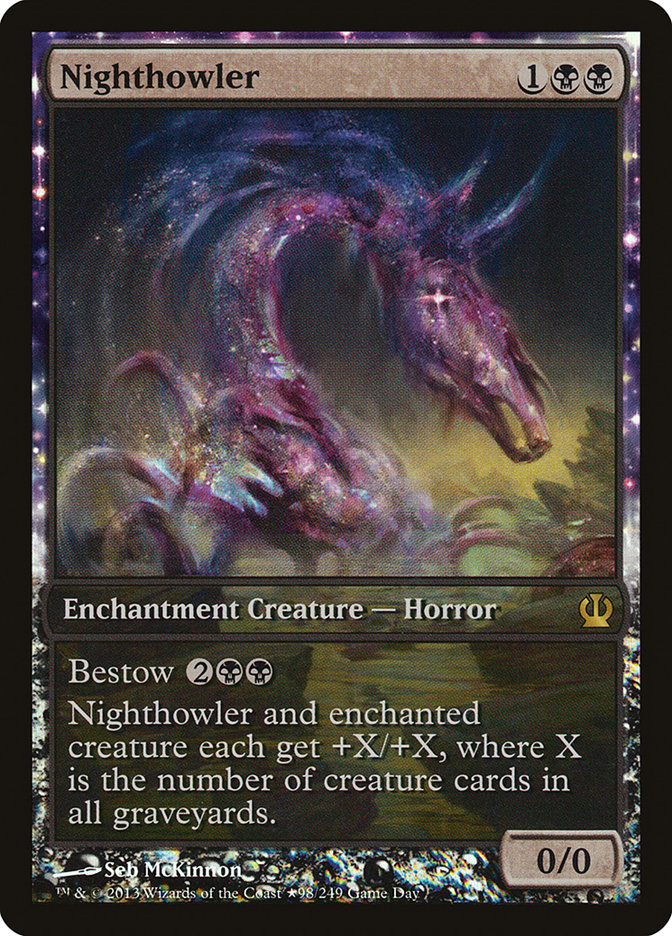 Nighthowler (Game Day) (Extended Art) [Theros Promos] MTG Single Magic: The Gathering | Red Claw Gaming