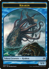 Fish // Kraken Double-Sided Token [Masters 25 Tokens] MTG Single Magic: The Gathering | Red Claw Gaming