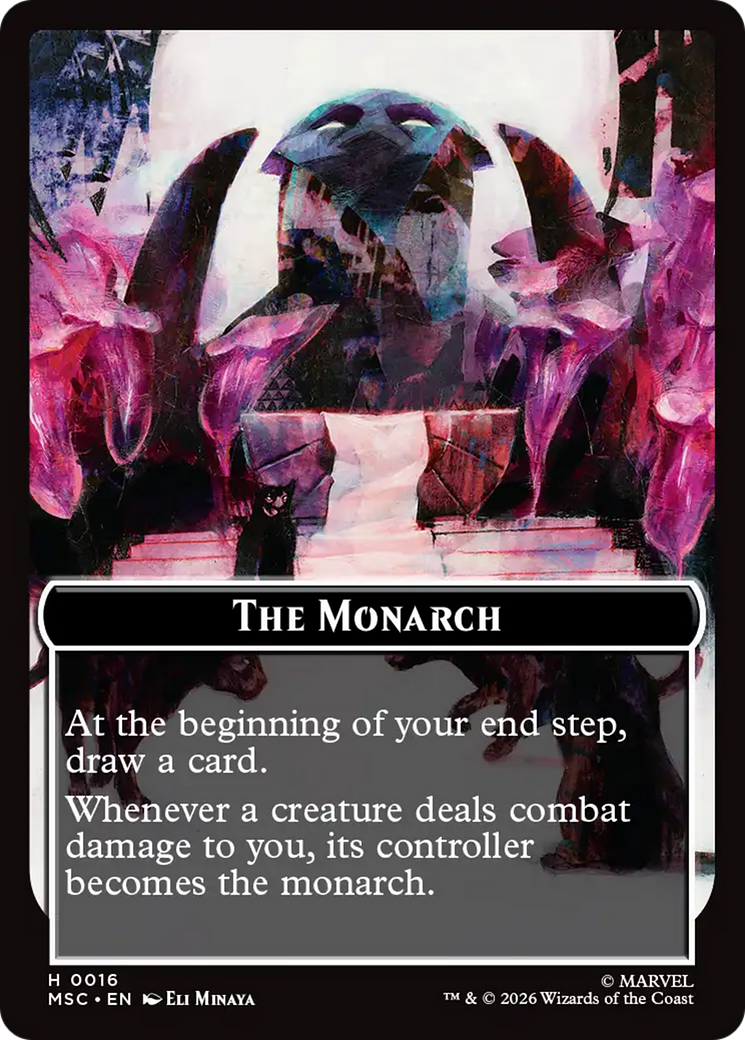 The Monarch (016) // Vibranium (015) Double-Sided Token [Marvel Super Heroes Commander Tokens] | Red Claw Gaming