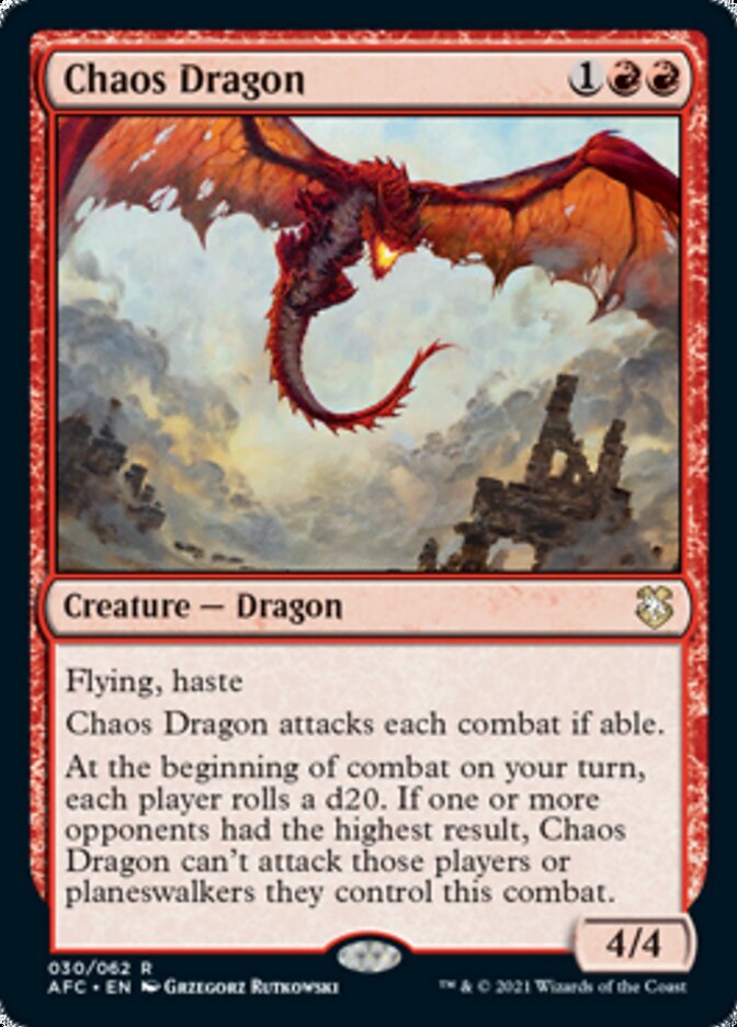 Chaos Dragon [Dungeons & Dragons: Adventures in the Forgotten Realms Commander] MTG Single Magic: The Gathering | Red Claw Gaming