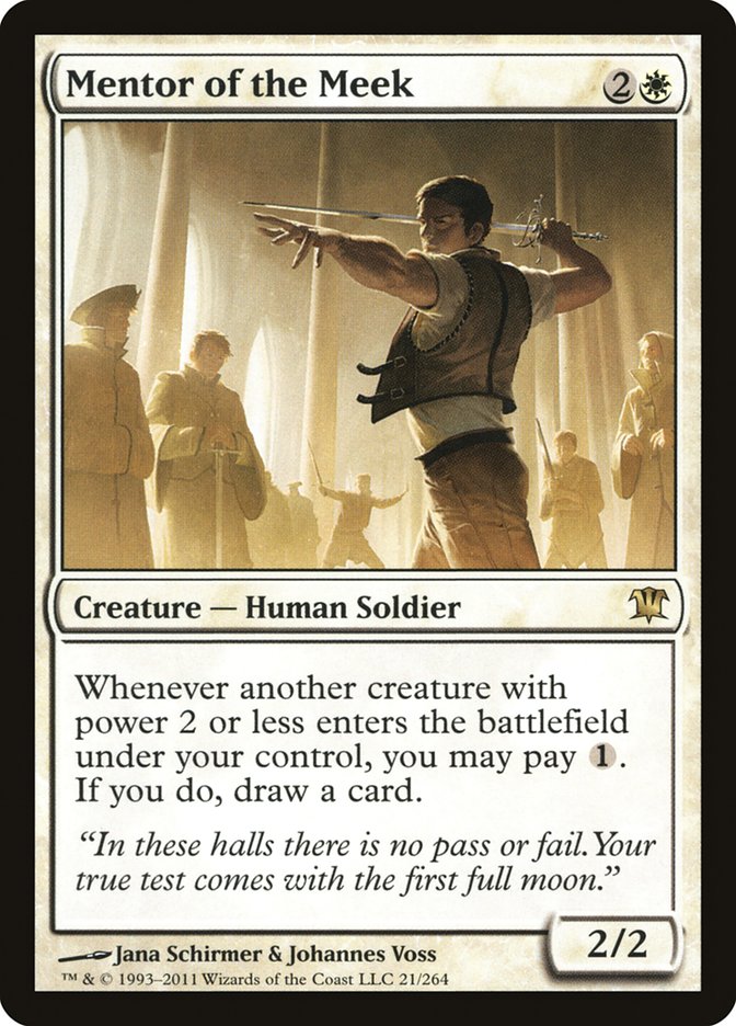 Mentor of the Meek [Innistrad] MTG Single Magic: The Gathering | Red Claw Gaming
