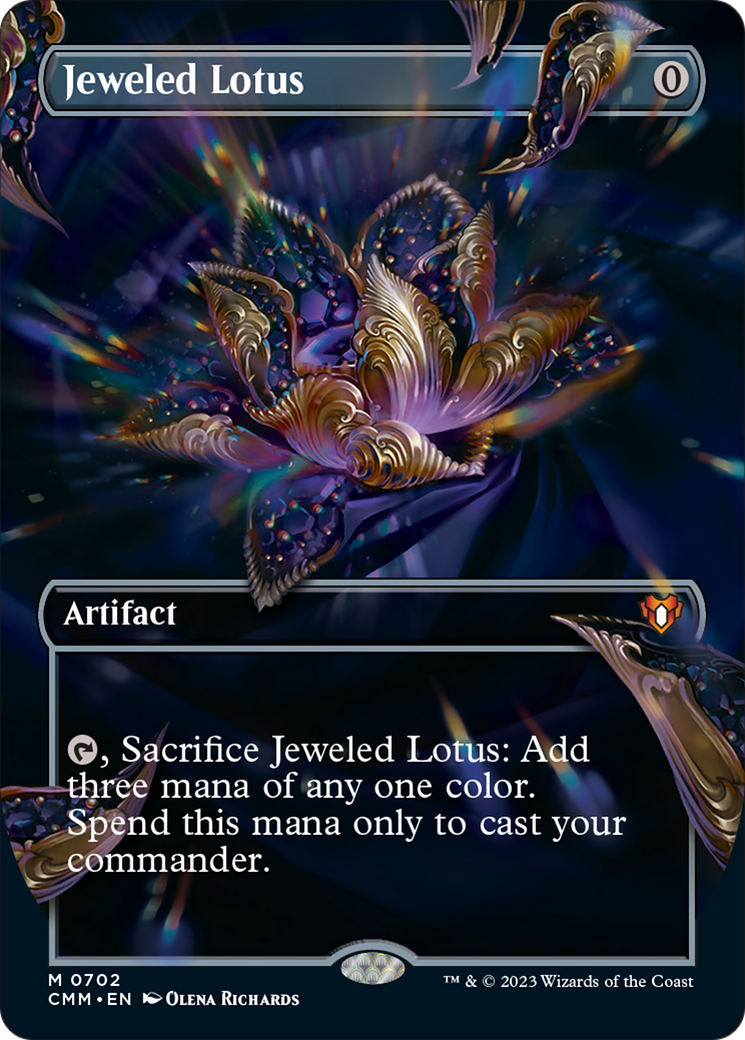 Jeweled Lotus (Borderless Frame Break) [Commander Masters] MTG Single Magic: The Gathering | Red Claw Gaming