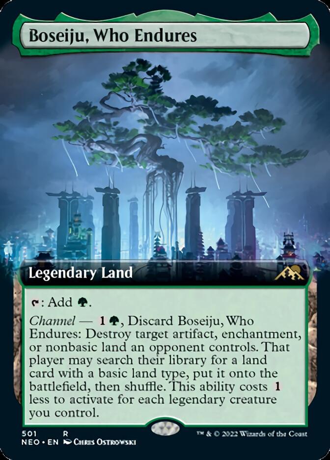 Boseiju, Who Endures (Extended Art) [Kamigawa: Neon Dynasty] MTG Single Magic: The Gathering    | Red Claw Gaming