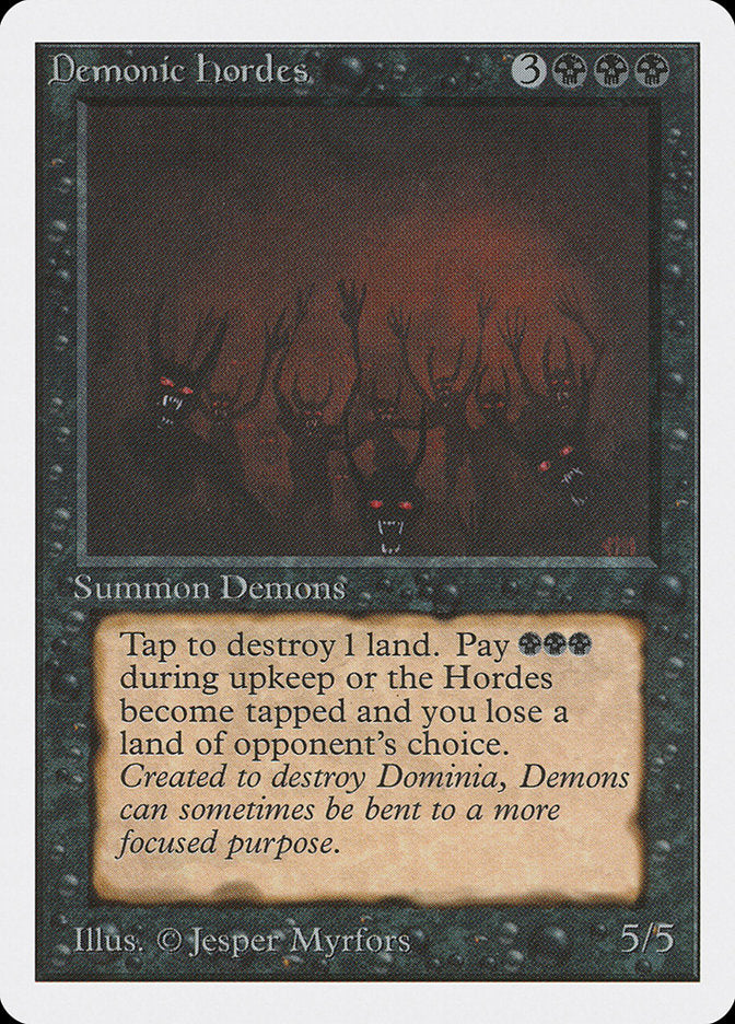 Demonic Hordes [Unlimited Edition] MTG Single Magic: The Gathering | Red Claw Gaming