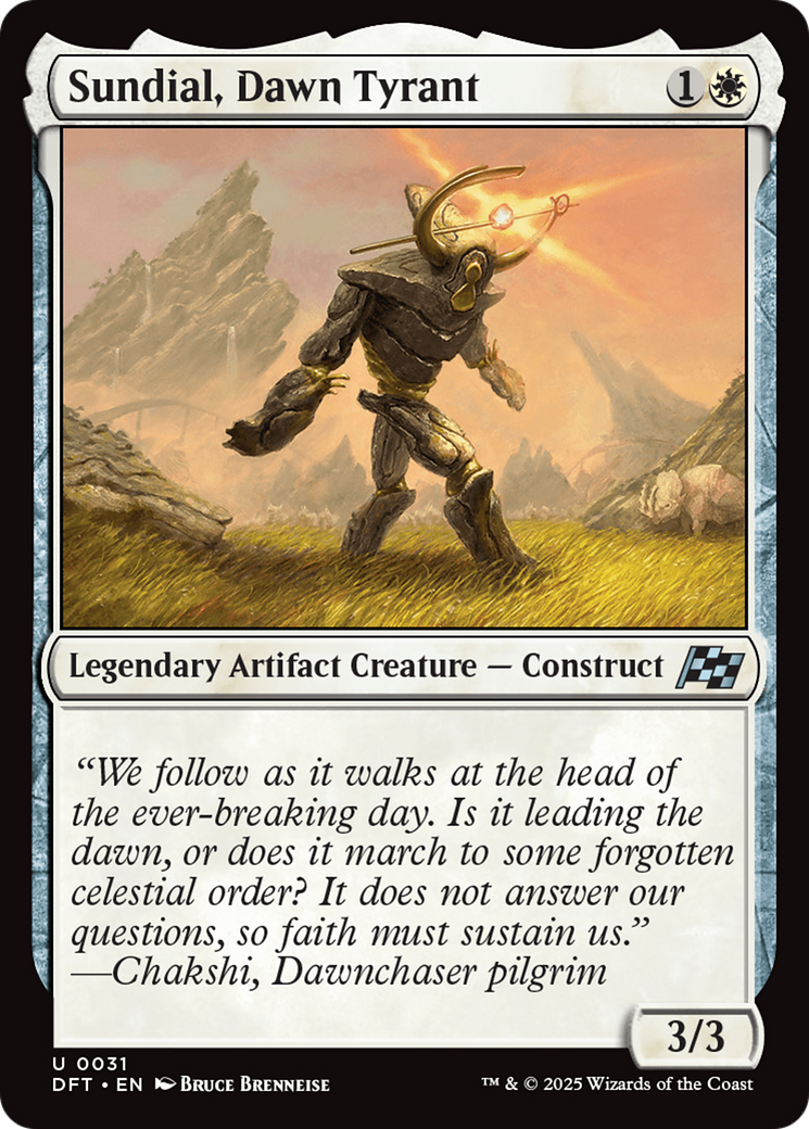 Sundial, Dawn Tyrant [Aetherdrift] MTG Single Magic: The Gathering | Red Claw Gaming