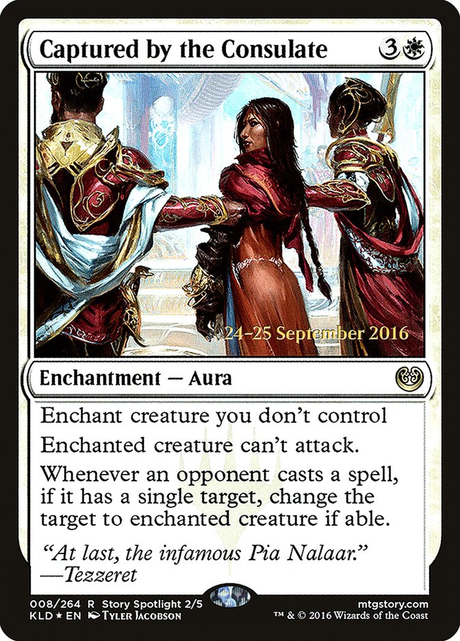Captured by the Consulate [Kaladesh Prerelease Promos] MTG Single Magic: The Gathering | Red Claw Gaming