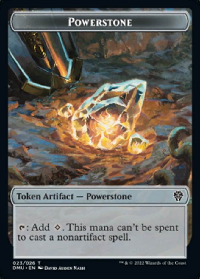 Saproling // Powerstone Double-Sided Token [Dominaria United Tokens] MTG Single Magic: The Gathering | Red Claw Gaming