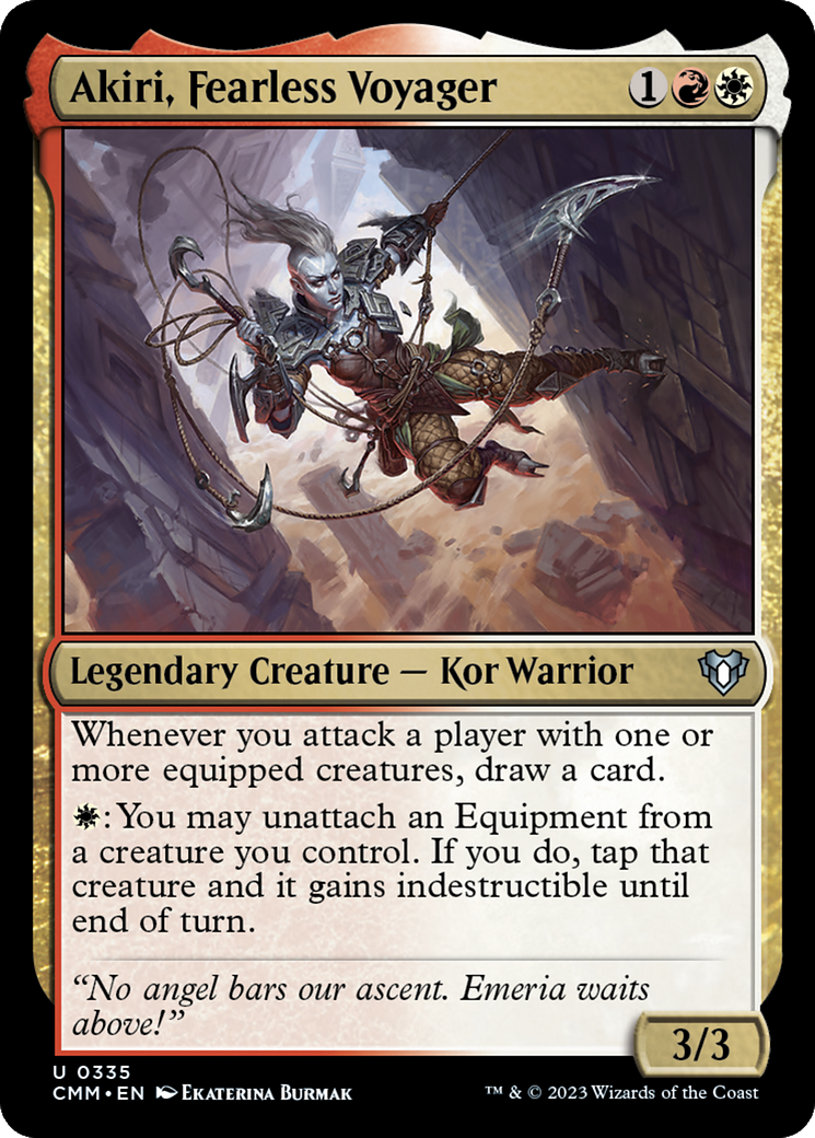 Akiri, Fearless Voyager [Commander Masters] MTG Single Magic: The Gathering | Red Claw Gaming