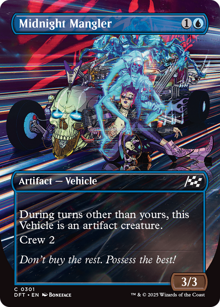 Midnight Mangler (Borderless) [Aetherdrift] MTG Single Magic: The Gathering | Red Claw Gaming