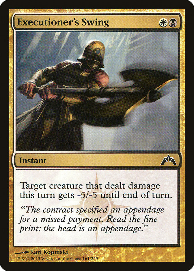 Executioner's Swing [Gatecrash] MTG Single Magic: The Gathering | Red Claw Gaming
