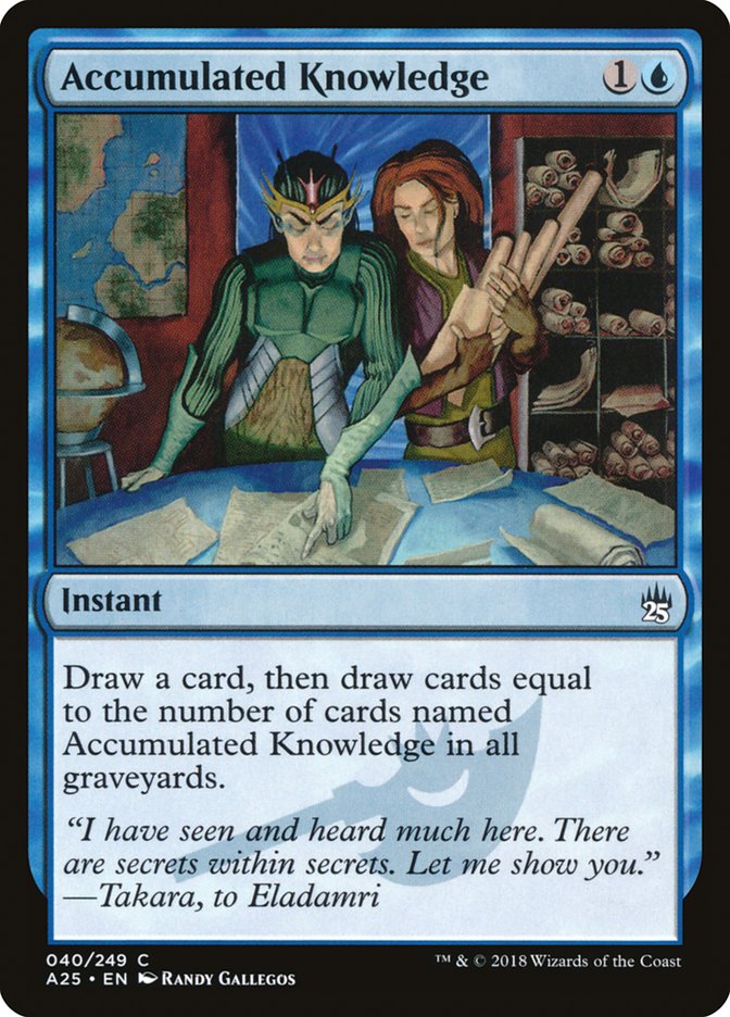Accumulated Knowledge [Masters 25] MTG Single Magic: The Gathering | Red Claw Gaming