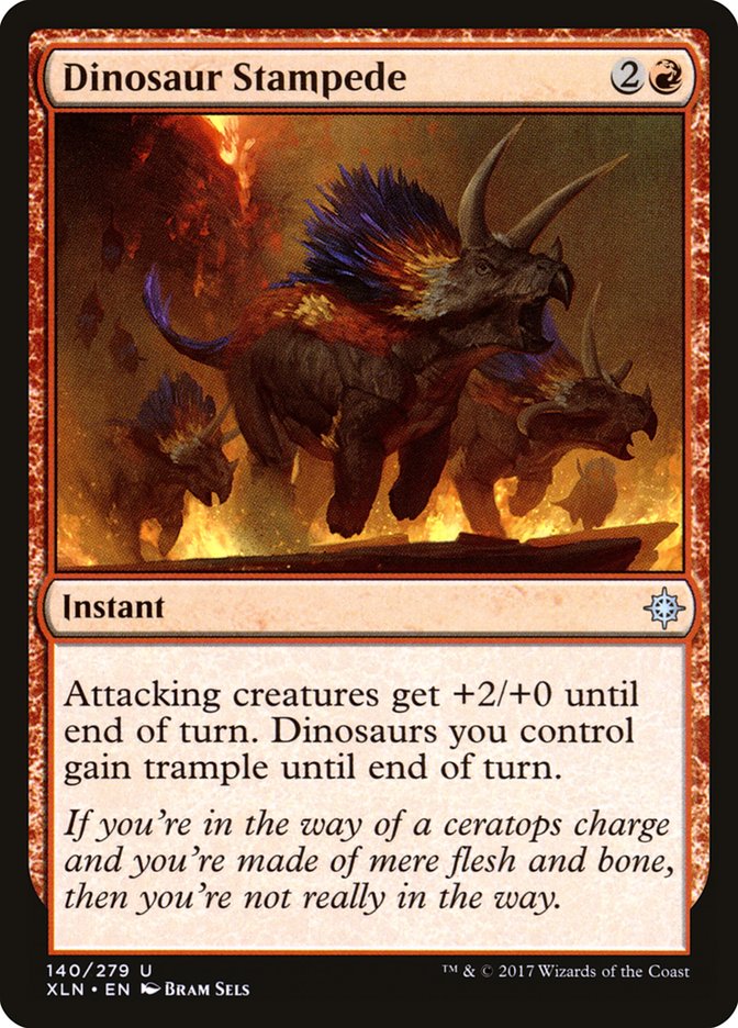 Dinosaur Stampede [Ixalan] MTG Single Magic: The Gathering | Red Claw Gaming