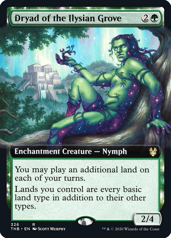Dryad of the Ilysian Grove (Extended Art) [Theros Beyond Death] MTG Single Magic: The Gathering | Red Claw Gaming