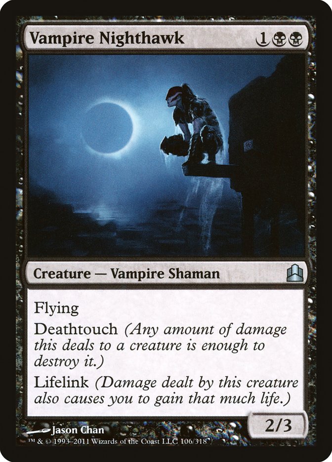 Vampire Nighthawk [Commander 2011] MTG Single Magic: The Gathering | Red Claw Gaming
