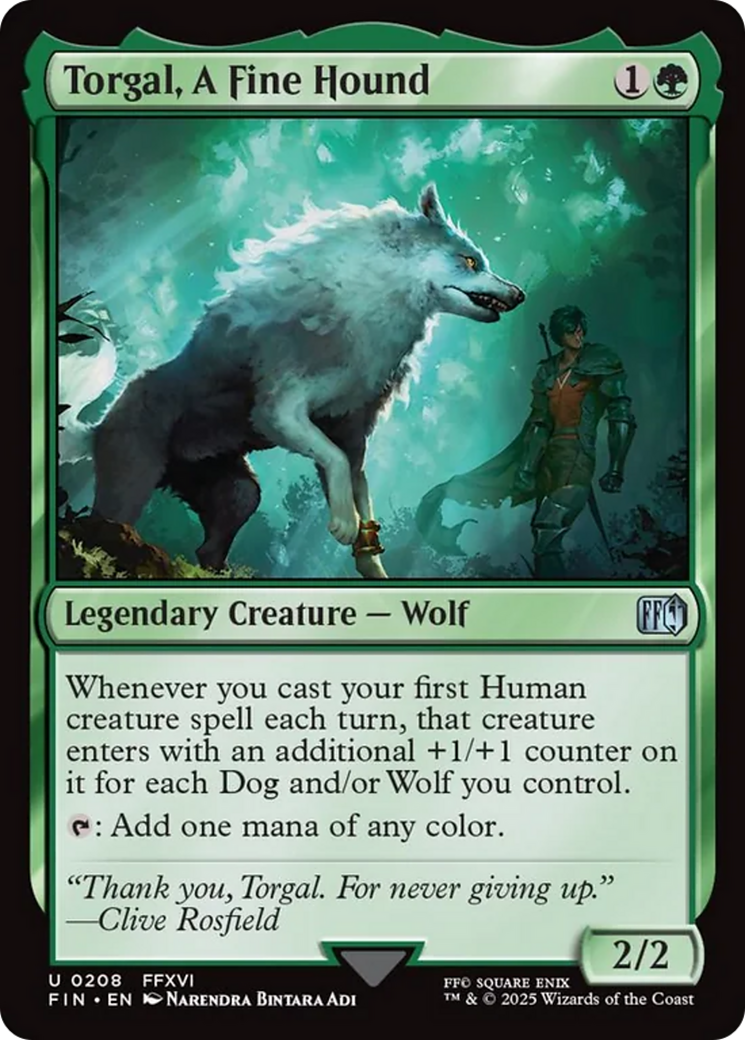 Torgal, A Fine Hound [FINAL FANTASY] MTG Single Magic: The Gathering | Red Claw Gaming