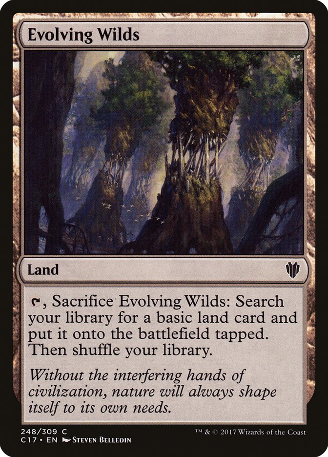 Evolving Wilds [Commander 2017] MTG Single Magic: The Gathering | Red Claw Gaming