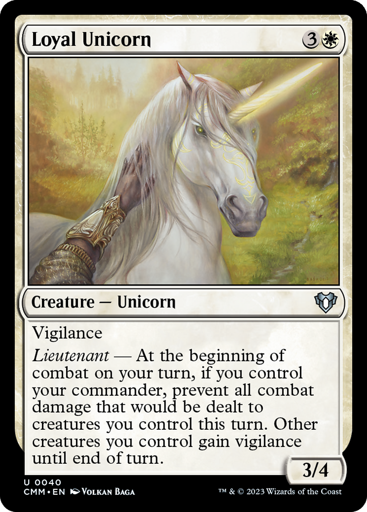 Loyal Unicorn [Commander Masters] MTG Single Magic: The Gathering | Red Claw Gaming