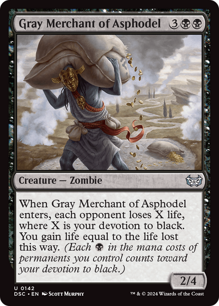 Gray Merchant of Asphodel [Duskmourn: House of Horror Commander] MTG Single Magic: The Gathering | Red Claw Gaming