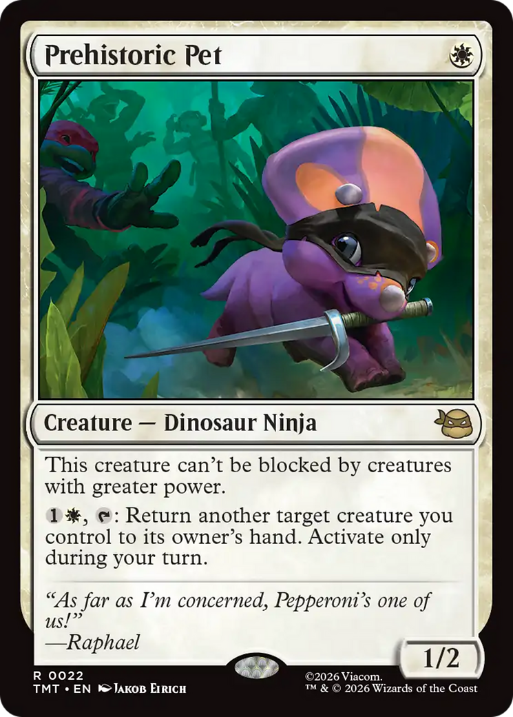 Prehistoric Pet [Teenage Mutant Ninja Turtles] MTG Single Magic: The Gathering | Red Claw Gaming