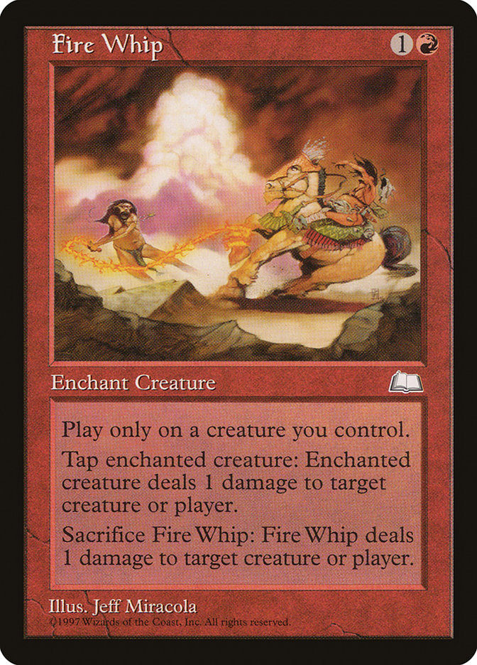 Fire Whip [Weatherlight] MTG Single Magic: The Gathering | Red Claw Gaming