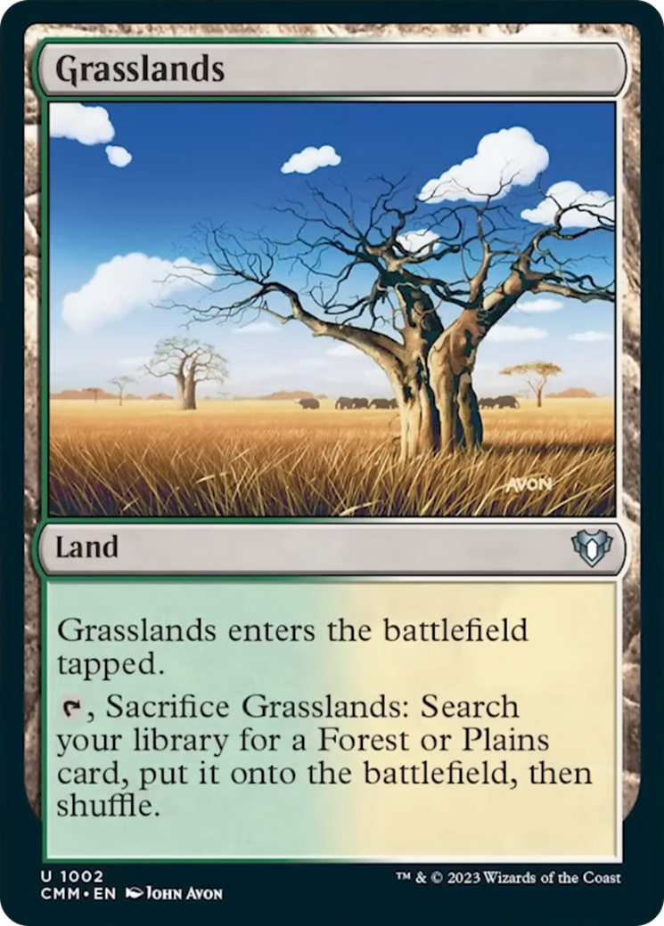 Grasslands [Commander Masters] MTG Single Magic: The Gathering | Red Claw Gaming