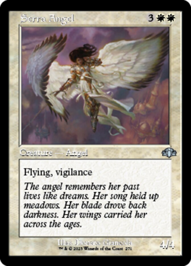 Serra Angel (Retro) [Dominaria Remastered] MTG Single Magic: The Gathering | Red Claw Gaming