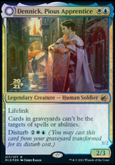 Dennick, Pious Apprentice // Dennick, Pious Apparition [Innistrad: Midnight Hunt Prerelease Promos] MTG Single Magic: The Gathering | Red Claw Gaming
