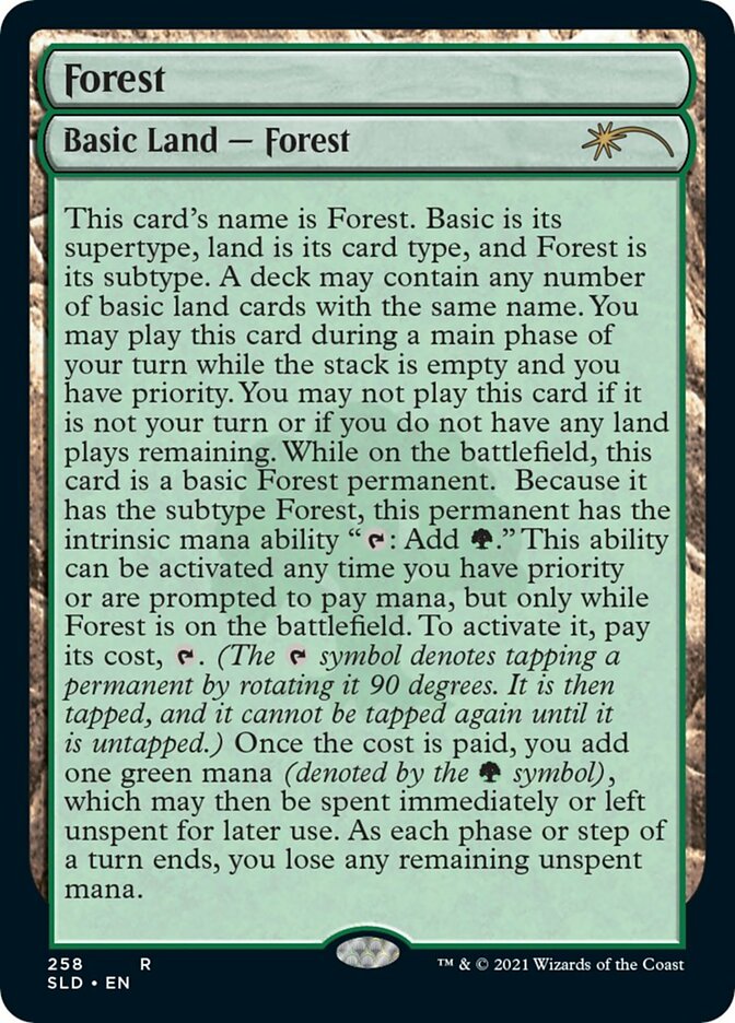 Forest (258) [Secret Lair Drop Series] MTG Single Magic: The Gathering | Red Claw Gaming