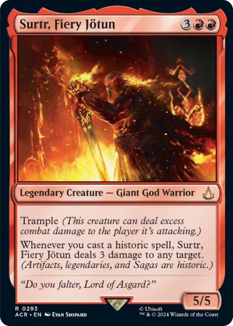 Surtr, Fiery Jotun [Assassin's Creed] MTG Single Magic: The Gathering | Red Claw Gaming