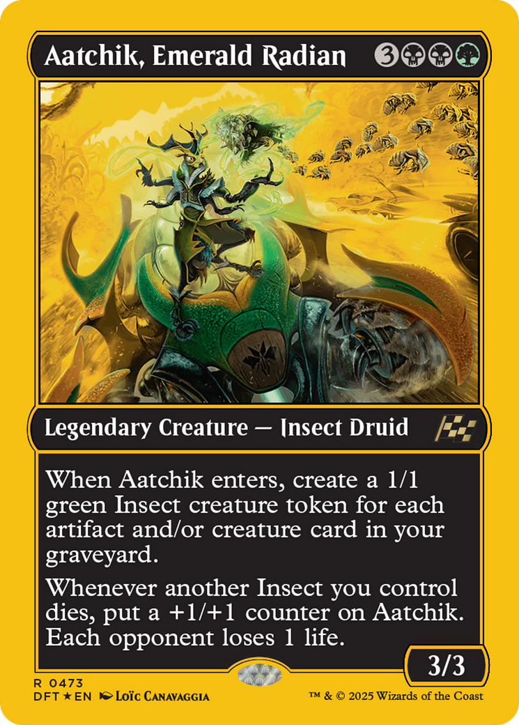 Aatchik, Emerald Radian (First-Place Foil) [Aetherdrift] MTG Single Magic: The Gathering | Red Claw Gaming