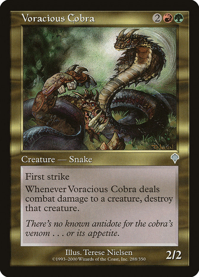Voracious Cobra [Invasion] MTG Single Magic: The Gathering | Red Claw Gaming