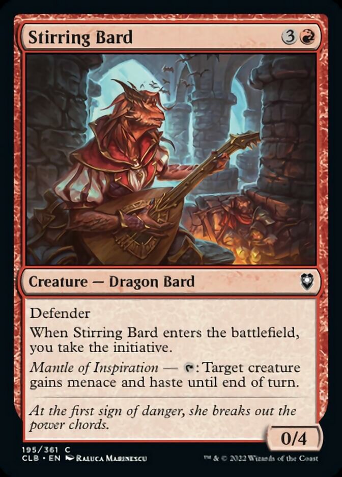Stirring Bard [Commander Legends: Battle for Baldur's Gate] MTG Single Magic: The Gathering | Red Claw Gaming