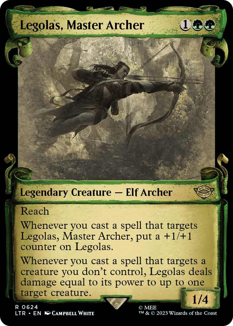 Legolas, Master Archer [The Lord of the Rings: Tales of Middle-Earth Showcase Scrolls] MTG Single Magic: The Gathering | Red Claw Gaming