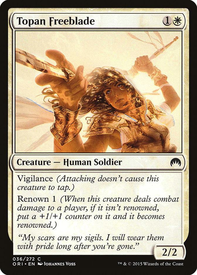 Topan Freeblade [Magic Origins] MTG Single Magic: The Gathering | Red Claw Gaming
