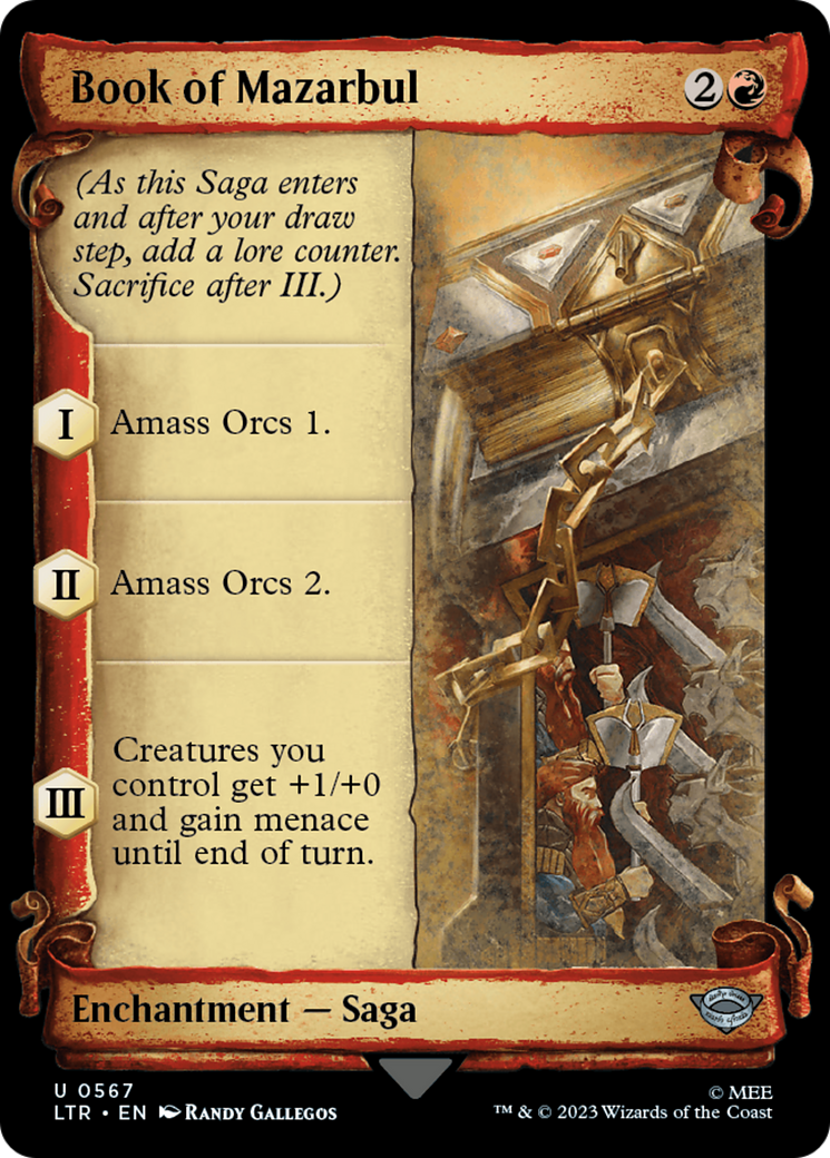 Book of Mazarbul [The Lord of the Rings: Tales of Middle-Earth Showcase Scrolls] MTG Single Magic: The Gathering | Red Claw Gaming
