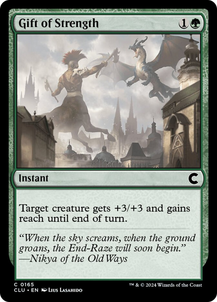 Gift of Strength [Ravnica: Clue Edition] MTG Single Magic: The Gathering | Red Claw Gaming