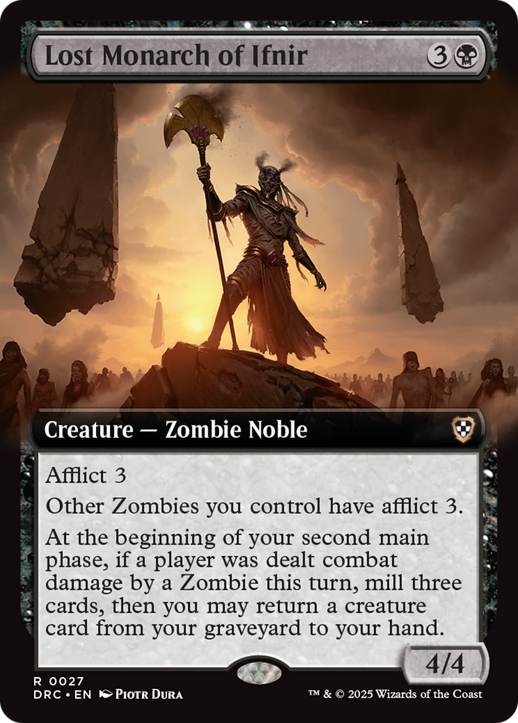 Lost Monarch of Ifnir (Extended Art) [Aetherdrift Commander] MTG Single Magic: The Gathering | Red Claw Gaming