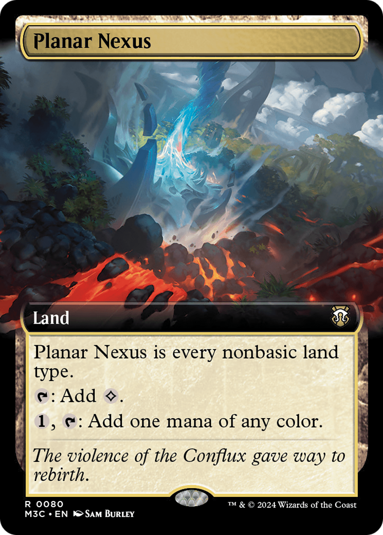 Planar Nexus (Extended Art) (Ripple Foil) [Modern Horizons 3 Commander] MTG Single Magic: The Gathering    | Red Claw Gaming